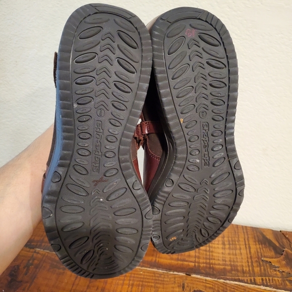 Skechers Shape Ups Brown Active Hyper Mary Janes - Picture 3 of 8